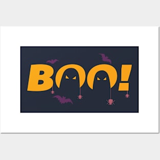 boo Halloween ghost phantom Posters and Art